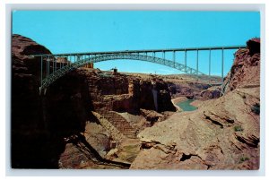 Vintage Glenn Canyon Bridge Arizona Postcard P203E