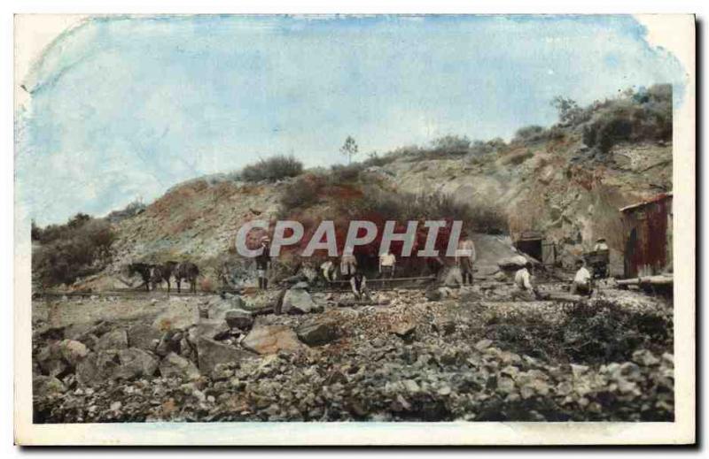 Postcard Old Mine Miners Mines