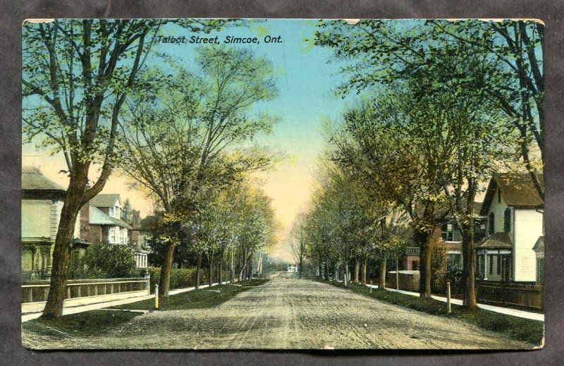 dc504 - SIMCOE Ontario 1914 Talbot Street. Postcard