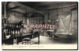 Postcard Old Automobile Factory Michelin Clermont Ferrand A corner of the lab...