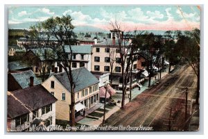 Main Street View From Opera House Norway Maine ME DB Postcard Y1