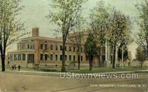 New Hospital - Cortland, New York NY Postcard