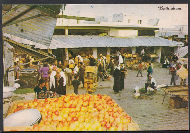 Israel Postcard - Bethlehem Market Place   LC4948