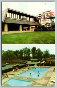 Mentor  Ohio  Deluxe Motel    Postcard