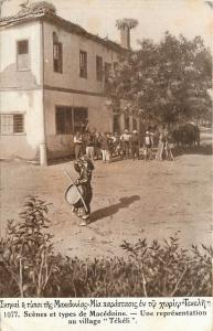 Vintage Postcard Tekeli macedonia Villagers Greece Salonique