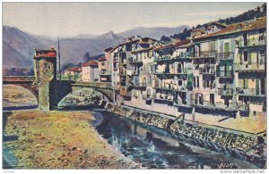 SOSPEL, France, 1920-30s ; Viellies maisons sur la Bevera