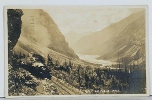 RPPC Pacific Rockies ON FIELD HILL by BYRON HARMON Banff Canada Postcard K2