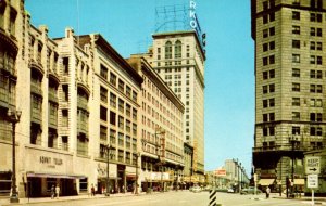 Ohio Cleveland Playhouse Square Looking East 1956