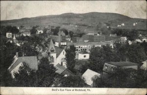 Richford Vermont VT Birdseye View 1900s-10s Postcard
