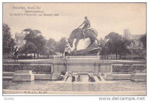 Square-Ambiorix, Le Cheval A l´Abreuvoir, Par Meunier 1899, Nord-Est, Bruxel...