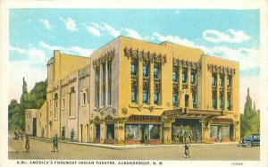 Albuquerque  New Mexico Kimo Theatre Building WB  Postcard Unused