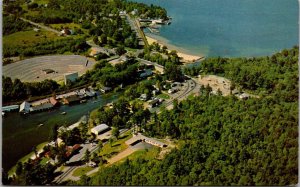 New Hampshire Weirs Beach Aerial View