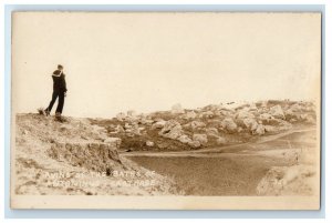 c1920's Avins Of The Baths Of Antoninus Carthage Tunisia RPPC Photo Postcard 