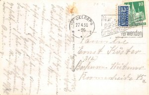 L088 Germany 1950 Gruss aus Heidelberg Castle Grosses Fass  vintage postcard