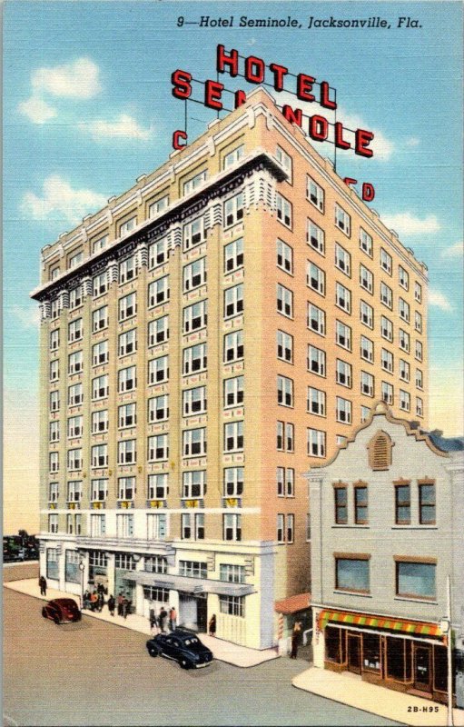 Hotel Seminole Jacksonville Florida Vintage Postcard Standard View Card 