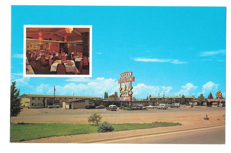 Winslow AZ Entre Restaurant and Motel Rte 40 Vintage Postcard