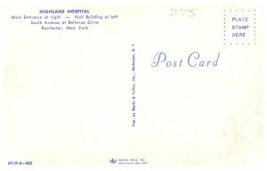 New York Rochester , Highland Hospital