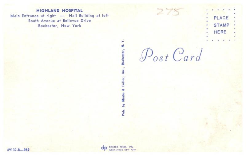 New York Rochester , Highland Hospital