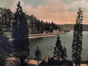 Postcard  Early UDB View of Chestnut Hill Reservoir, looking South, MA      W3