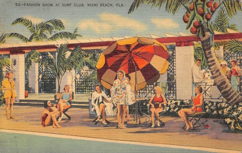 Vintage Miami Beach Florida Postcard