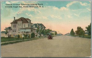 NORTH WILDWOOD NJ CENTRAL AVENUE ANTIQUE POSTCARD