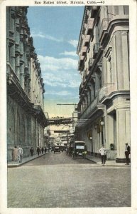 cuba, HAVANA, San Rafael Street (1930s) Postcard