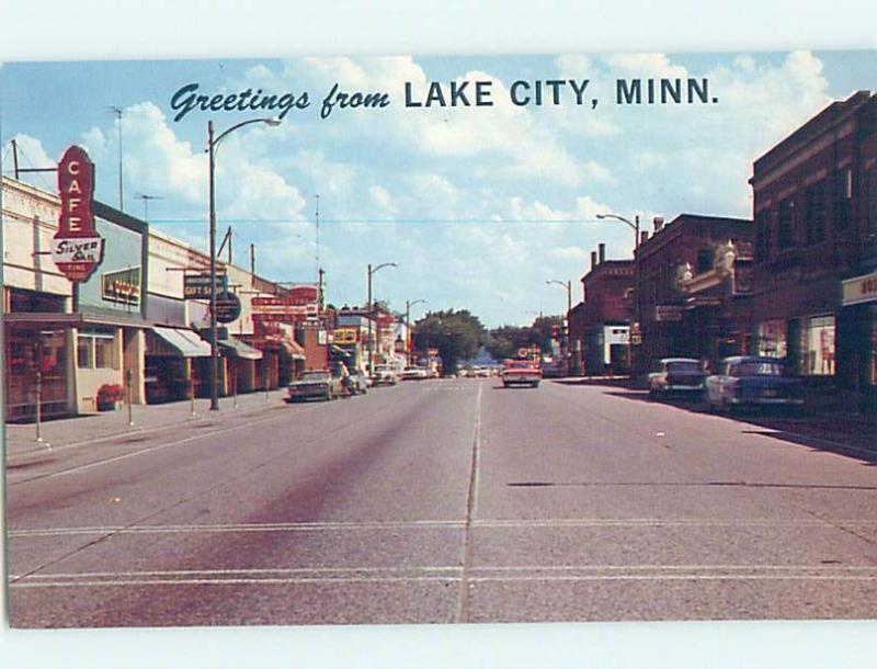 Pre-1980 STREET SCENE Lake City Minnesota MN W1248