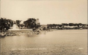 Searsport Maine ME Shore Scene c1930 Real Photo Postcard