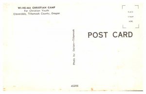 Postcard CAMPGROUND SCENE Cloverdale Oregon OR AU1580
