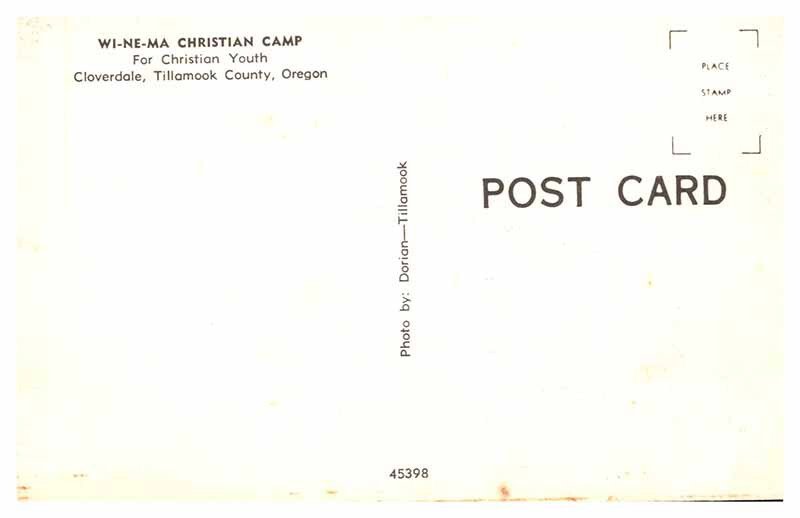 Postcard CAMPGROUND SCENE Cloverdale Oregon OR AU1580