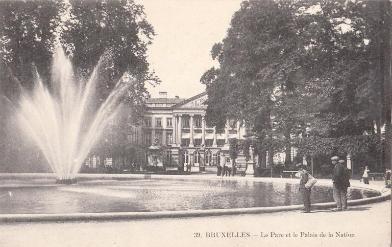 BRUZELLE SRUSSEL LE PARC ET LE PALAIS DE LA NATION