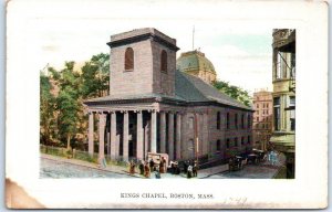 Postcard - Kings Chapel - Boston, Massachusetts