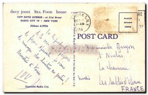 Old Postcard Davy jones Sea Food House New York