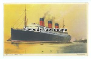 LS1004 - Cunard Liner - Berengaria - art postcard