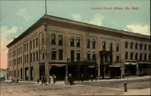 Minot North Dakota ND Leland Hotel c1910 Vintage Postcard