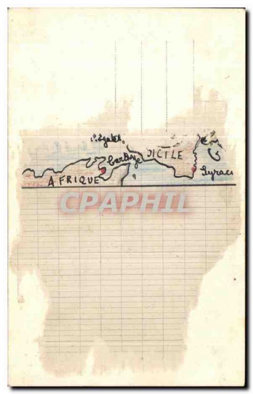 Old Postcard Musee Du Louvre Victorie of Samothrace