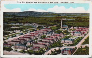 New City Hospital and Altenheim to the Right Cincinnati Ohio Postcard C074