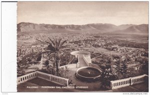 PALERMO, Sicily, Italy; Panorama dal Castello Uteggio , 20-30s