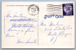 1960 GREETINGS FROM WILDWOOD BY THE SEA NJ LARGE LETTER VINTAGE POSTCARD