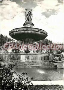 Modern Postcard Aix en Provence (Bouches du Rhone) on the Great Fountain Ront...