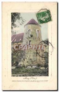 Mouy Old Postcard Old Castle of Soft lords and Louis XVIII