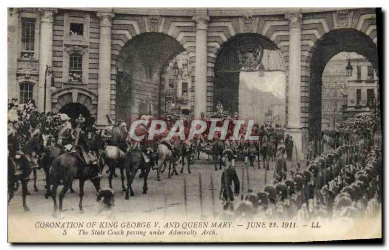 CPA Coronation of King George V and Queen Mary June22 1911 The state coach passi