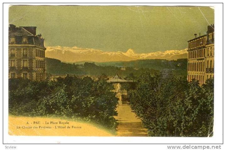 La Chaine Des Pyrenees, L'Hotel De France, Pau (Pyrénées-Atlantiques), Fran...