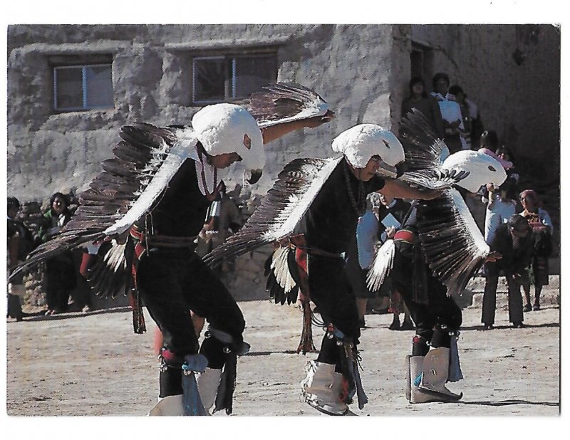 Native American Acoma Pueblo Eagle Dancers  New Mexico 4 by 6