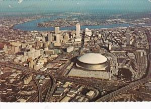 Louisiana New Orleans Downtown Aerial View Showing Superdome 1980