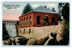 c1920 Pennichuck Water Works & Pumping Station, Nashua New Hampshire NH Postcard 