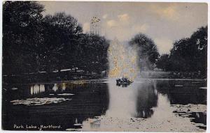 Glitter Fountain on Park Lake - Hartford, Connecticut pm 1906