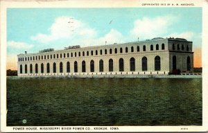 Vtg Keokuk Iowa IA Power House Mississippi River Power Company 1910s Postcard