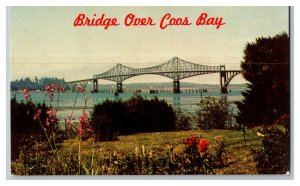 Bridge Over Coos Bay Oregon Coast Vintage Standard View Postcard 