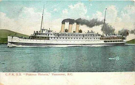 Canada, C.P.R. S.S. Princess Victoria Steamship, Valentine & Sons'
